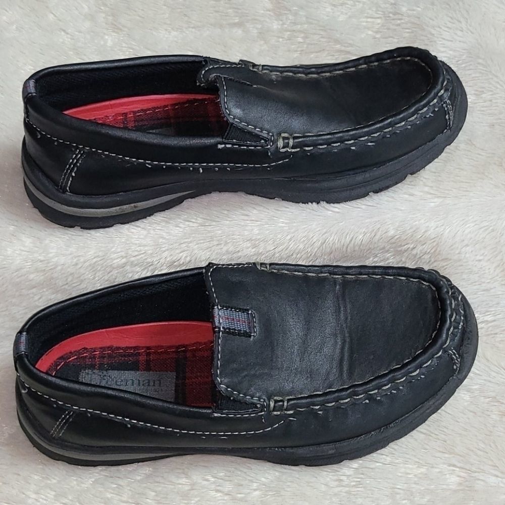 Freeman Boys Martin Black Slip On Loafers 3M Shoes